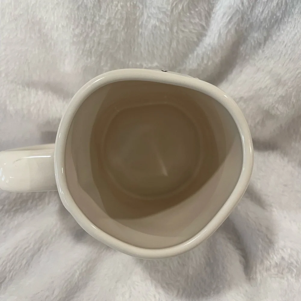 Rae Dunn Cream Ceramic Mug with Black Logo